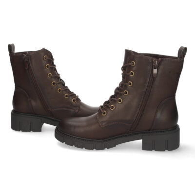 Botin Plano con Cremallera y Cordones - Imagen 5