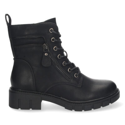 Botin Plano con Cremallera y Cordones - Imagen 2