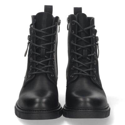 Botin Plano con Cremallera y Cordones - Imagen 3