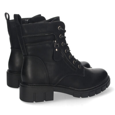 Botin Plano con Cremallera y Cordones - Imagen 4