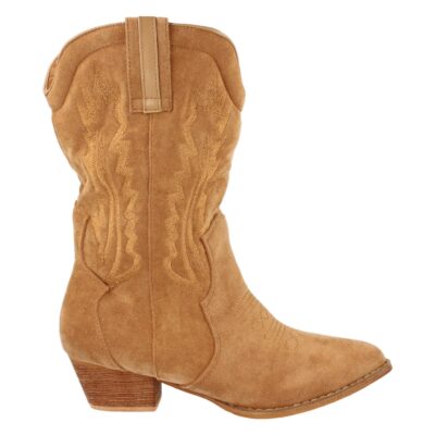 Bota de Mujer con Tacon Campero y Cosido en Caña - Imagen 2