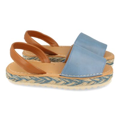 Sandalia Plana con Yute Multicolor