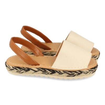 Sandalia Plana con Yute Multicolor