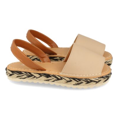 Sandalia Plana con Yute Multicolor