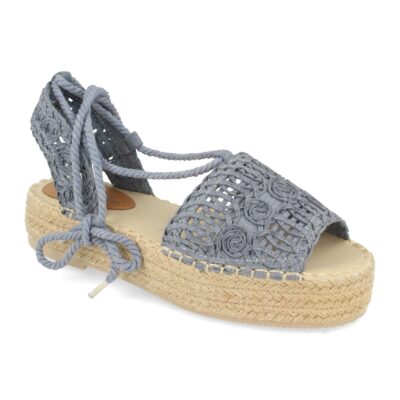Sandalia Plana de Yute con Cordones - Imagen 3