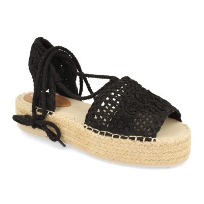 Sandalia Plana de Yute con Cordones - Imagen 3