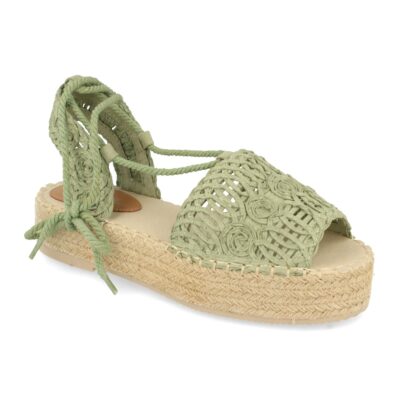 Sandalia Plana de Yute con Cordones - Imagen 3