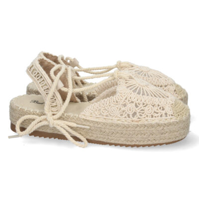 Sandalia de Plataforma con Cordones