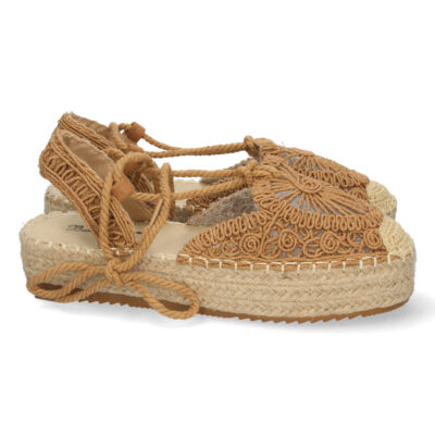 Sandalia de Plataforma con Cordones