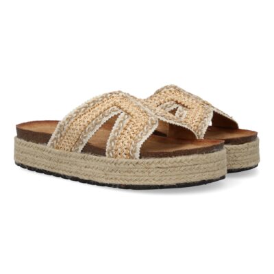 Sandalias planas de mujer con diseño trenzado, comodas para cualquier ocasión
