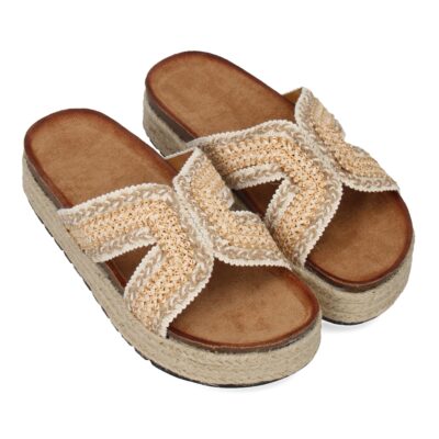 Sandalias planas de mujer con diseño trenzado, comodas para cualquier ocasión - Imagen 3