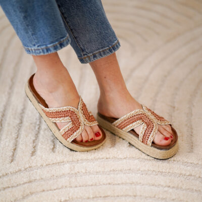 Sandalias planas de mujer con diseño trenzado, comodas para cualquier ocasión - Imagen 2