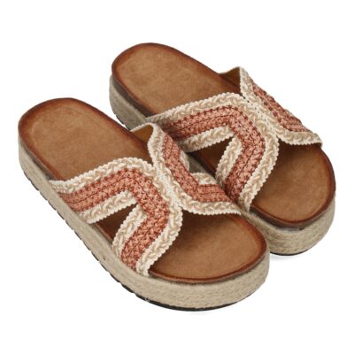 Sandalias planas de mujer con diseño trenzado, comodas para cualquier ocasión - Imagen 4