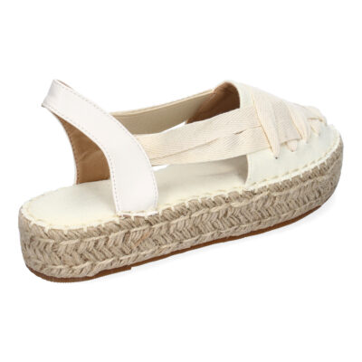 Alpargata Plana Estilo Valenciana para Mujer con Yute, Comodas y Elegantes, Diseño Moderno con Cintas - Imagen 4