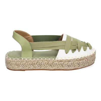 Alpargata Plana Estilo Valenciana para Mujer con Yute, Comodas y Elegantes, Diseño Moderno con Cintas - Imagen 2