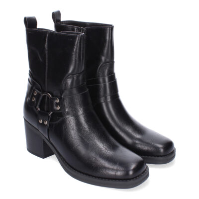 Botines de Tacón para Mujer, Elegantes Adorno de Hebilla