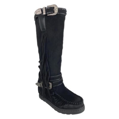 Bota con Cuña Interior y Flecos - Imagen 2