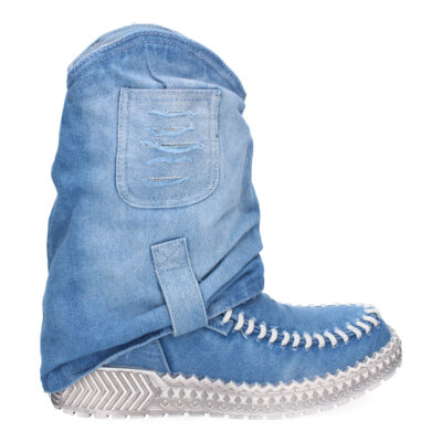 Botines de Mujer, Forradas de Tela Vaquera, Estilo Western, Comodas - Imagen 2
