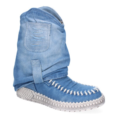 Botines de Mujer, Forradas de Tela Vaquera, Estilo Western, Comodas - Imagen 3