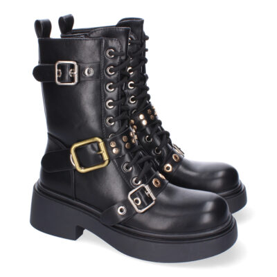 Bota de Tacón para Mujer, Comodas y Elegantes, Adornos de Hebillas