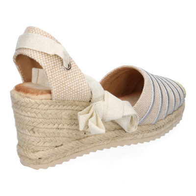 Sandalia de Mujer con Cuña de Yute, Comodas y Elegantes, Diseño Moderno con Cintas - Imagen 4