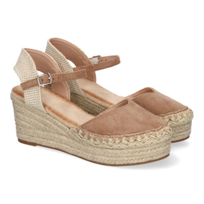 Sandalia de Cuña de Yute para Mujer, Comodas y Elegantes con Detalles Trenzados