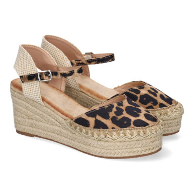 Sandalia de Cuña de Yute para Mujer, Comodas y Elegantes con Detalles Trenzados
