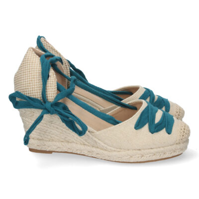 Sandalia de Cuña con Cordones