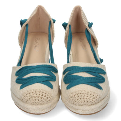 Sandalia de Cuña con Cordones - Imagen 4