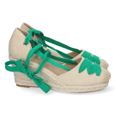 Sandalia de Cuña con Cordones