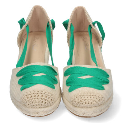 Sandalia de Cuña con Cordones - Imagen 4