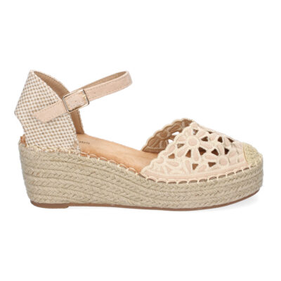 Sandalia de Cuña de Yute para Mujer, Comodas y Elegantes, Diseño Floral Bordado - Imagen 2