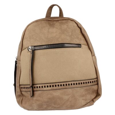 Mochila con Flecos y Cremallera