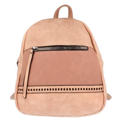 Mochila con Flecos y Cremallera