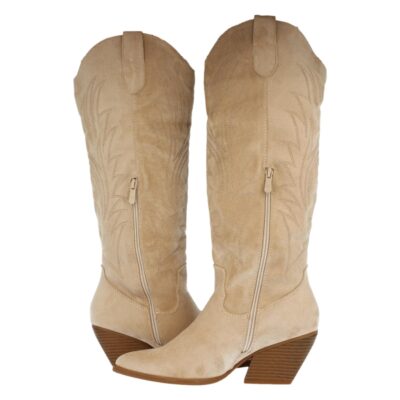 Bota de Tacon con Bordado y Cremallera - Imagen 5