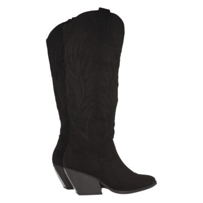 Bota de Tacon con Bordado y Cremallera - Imagen 4