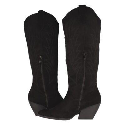 Bota de Tacon con Bordado y Cremallera - Imagen 5