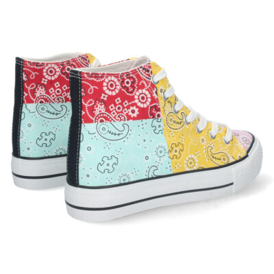 Zapatilla Abotinada Estampado y Cordones - Imagen 4