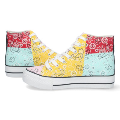 Zapatilla Abotinada Estampado y Cordones - Imagen 5