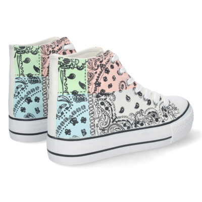 Zapatilla Abotinada Estampado y Cordones - Imagen 4