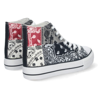 Zapatilla Abotinada Estampado y Cordones - Imagen 4