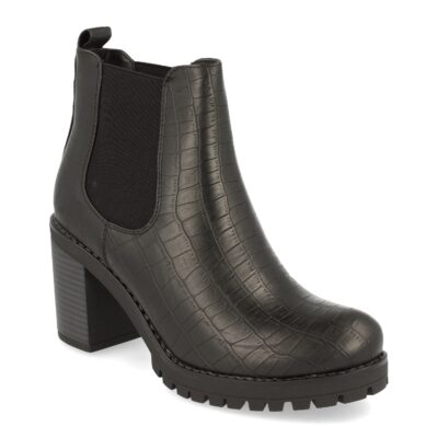 Botin de Tacon con Elastico y Estampado de Cocodrilo - Imagen 2