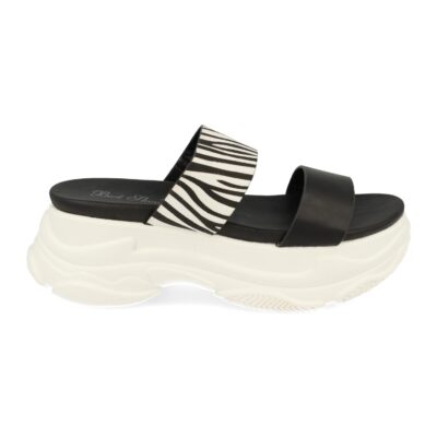 Sandalia de Plataforma con Pala de Zebra