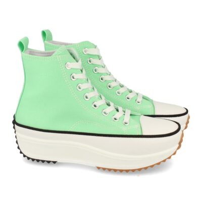 Zapatilla Abotinada de Plataforma con Cordones