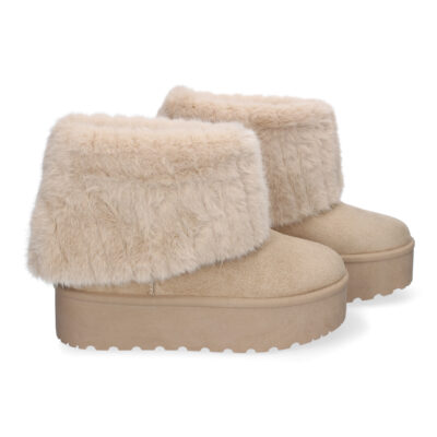 Botin Australiano de Plataforma para Mujer, Comodos y Calentitos, Forrados con Pelo - Imagen 5