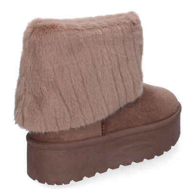 Botin Australiano de Plataforma para Mujer, Comodos y Calentitos, Forrados con Pelo - Imagen 4