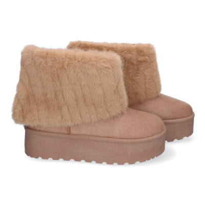 Botin Australiano de Plataforma para Mujer, Comodos y Calentitos, Forrados con Pelo - Imagen 5