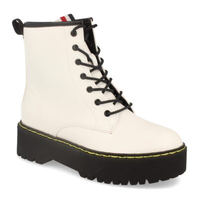 Botin de Mujer Estilo Militar con Cordones - Imagen 2