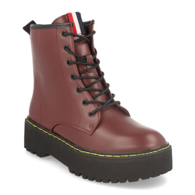 Botin de Mujer Estilo Militar con Cordones - Imagen 2
