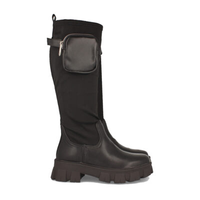 Bota de Plataforma con Bolso